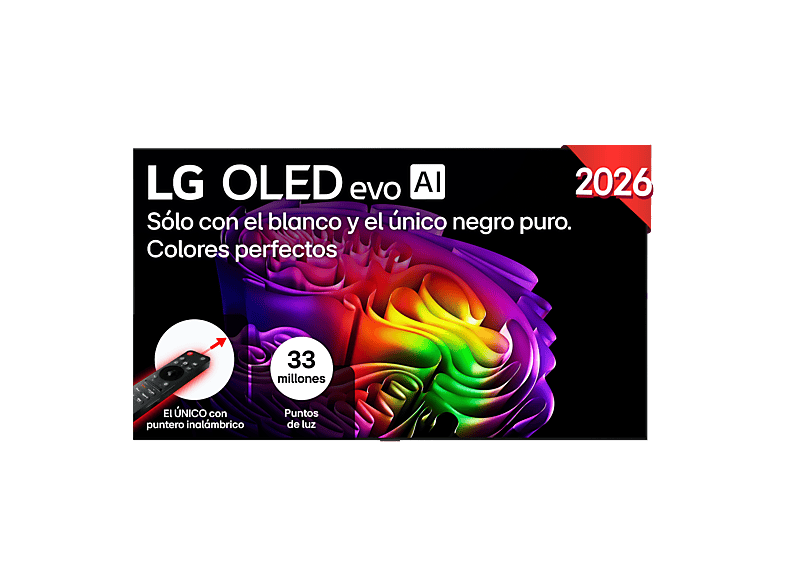 TV OLED 83" - LG OLED83G64LW, evo 4K, Procesador Inteligente α11 AI Processor 4K Gen3, Smart TV, DVB-T2 (H.265), Gallery Design, Negro