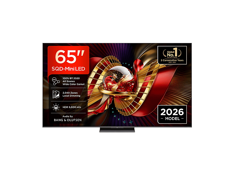 TCL 65C8L TV SQD-MINI LED, SMART TV, 65 '', SQD-Mini Led, Processore MT9655, Black, Classe D