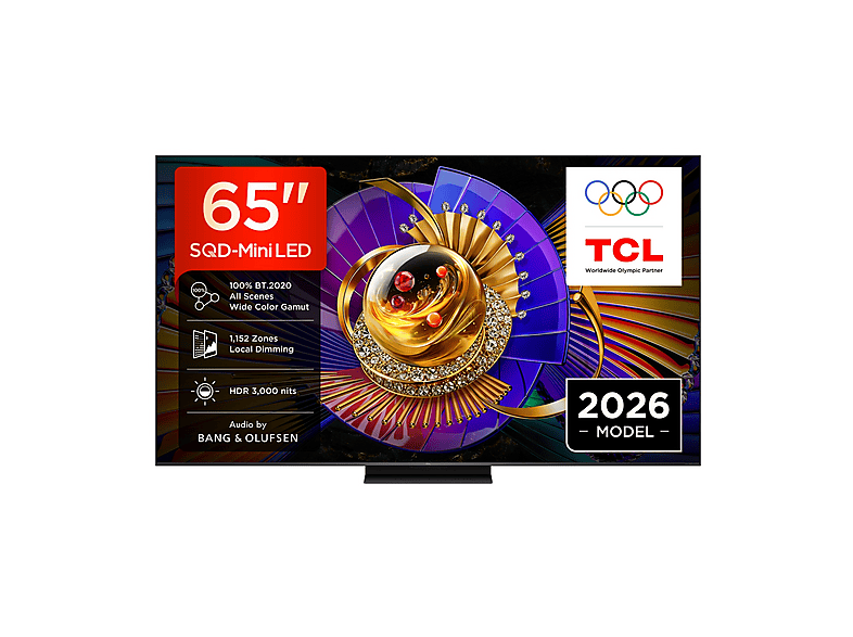 TCL 65C7L TV SQD-MINI LED, SMART TV, 65 ”, SQD-Mini Led, Processore MT9653, Black, Classe E