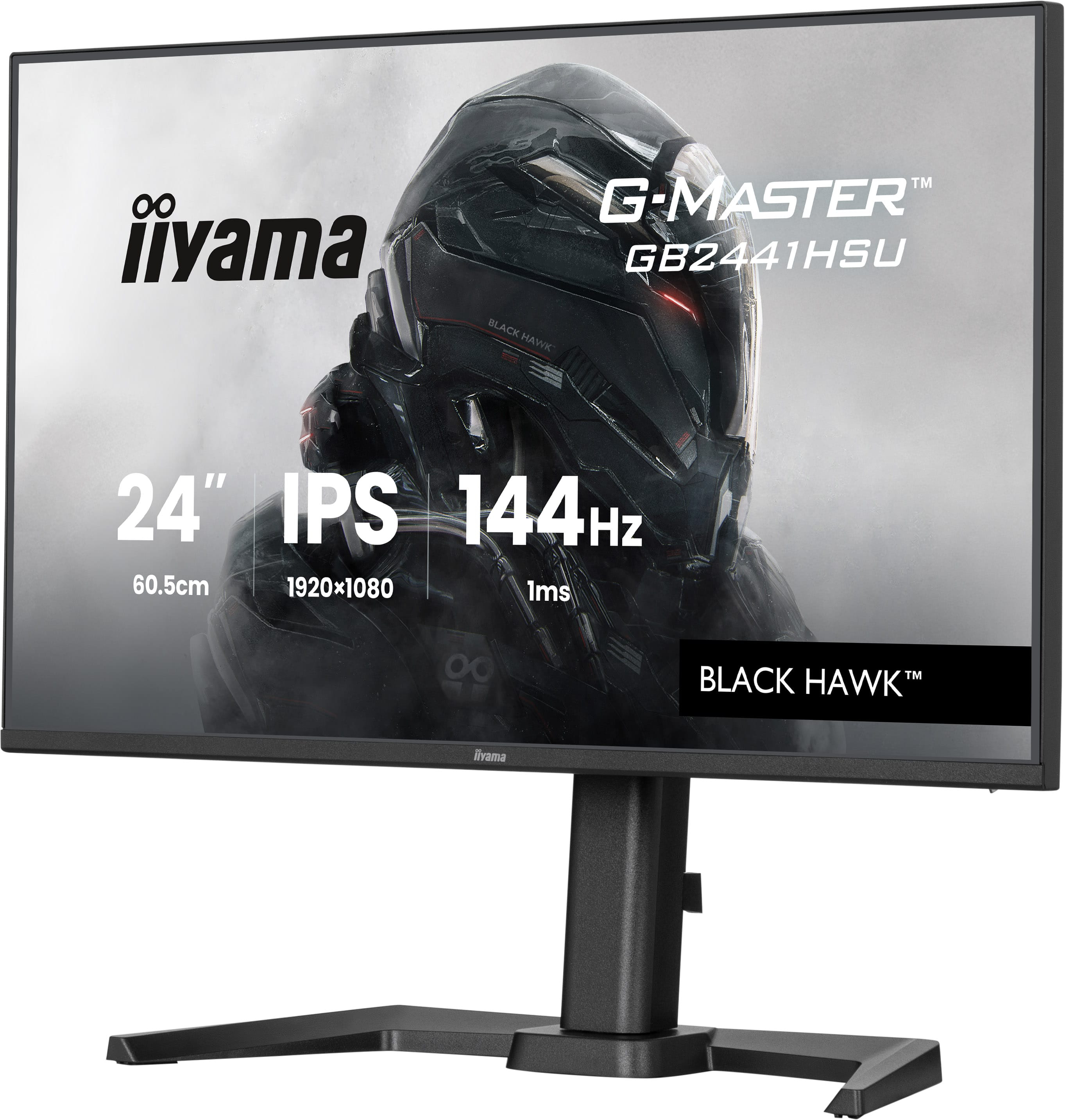 24-calowy monitor gamingowy Iiyama G-Master 144Hz, 1ms, rozdzielczość 1920x1080.