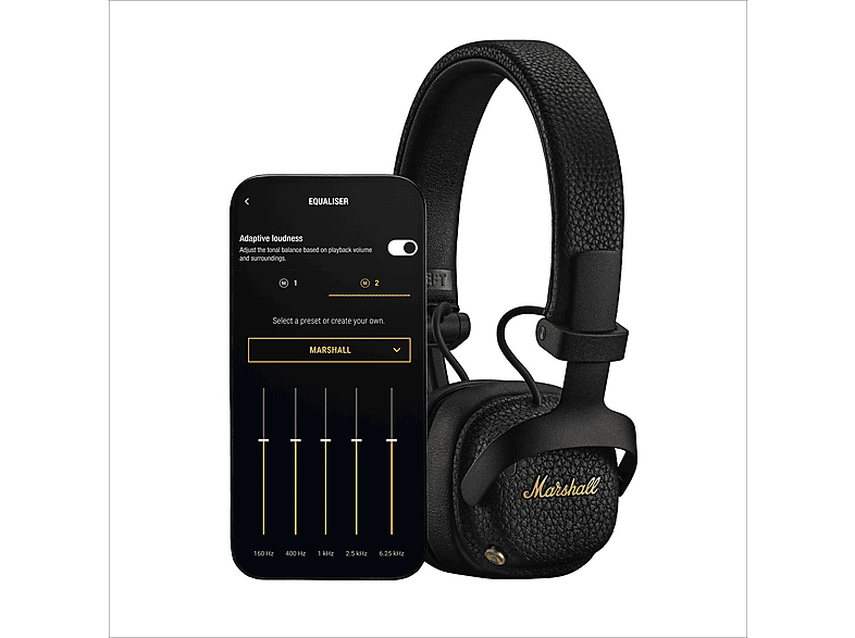 Marshall Milton A.N.C. Black; Bluetooth-Kopfhörer — Foto 4 von 5