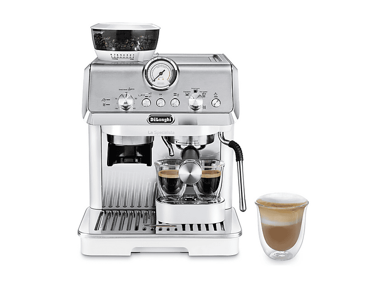 MACCHINA CAFFÉ DE'LONGHI La Specialista Arte EC9155.W, Compatibile con Grani e macinato, Pressione pompa 15 bar, Potenza 1400 W, Serbatoio acqua 2,5 l, Bianco