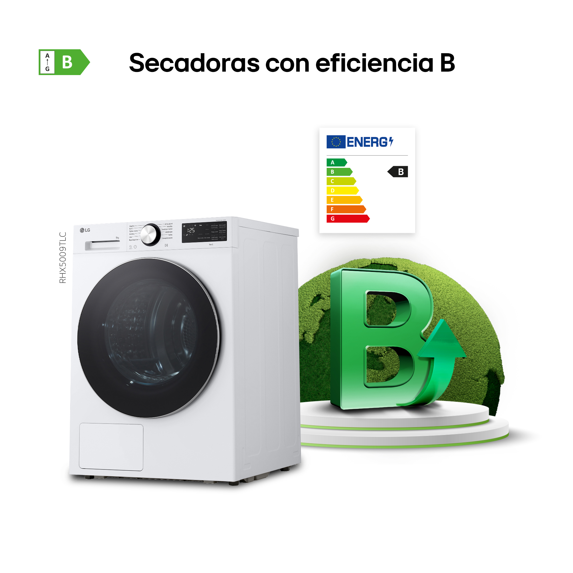 Secadoras con eficiencia B.
