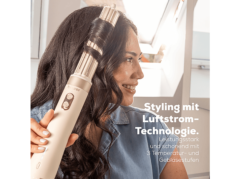 Beurer 106.85 HT 100 Multistyler mit 5 wechselbaren Stylingaufsätzen Gold, 1500 Watt, 5 Aufsätze — Foto 4 von 5