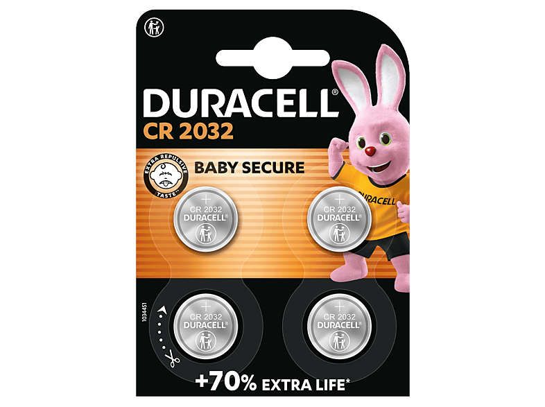 Baterie DURACELL DL CR 2032 4szt.