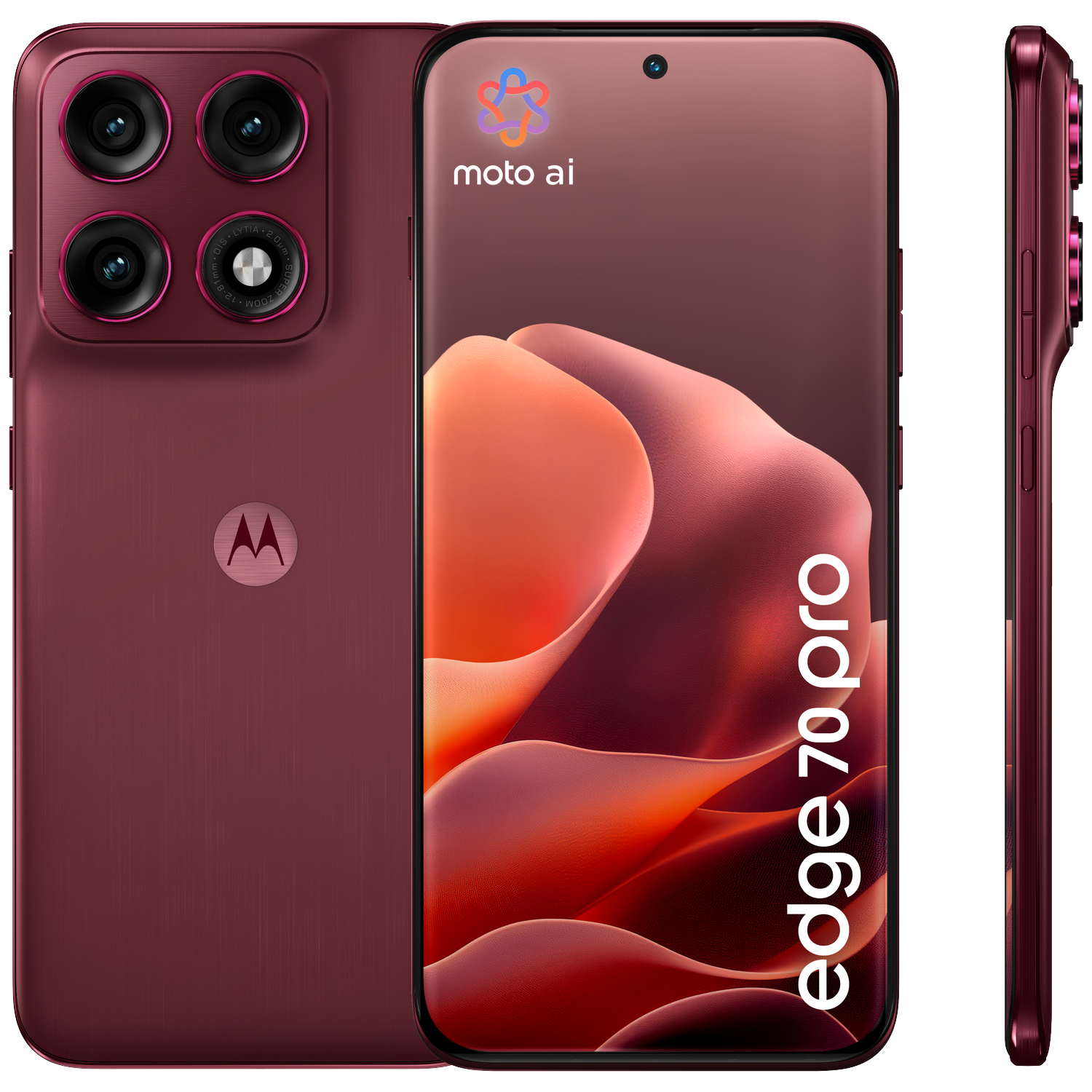 MOTOROLA Edge 70 Pro Zinfandel - 256 GB Rood