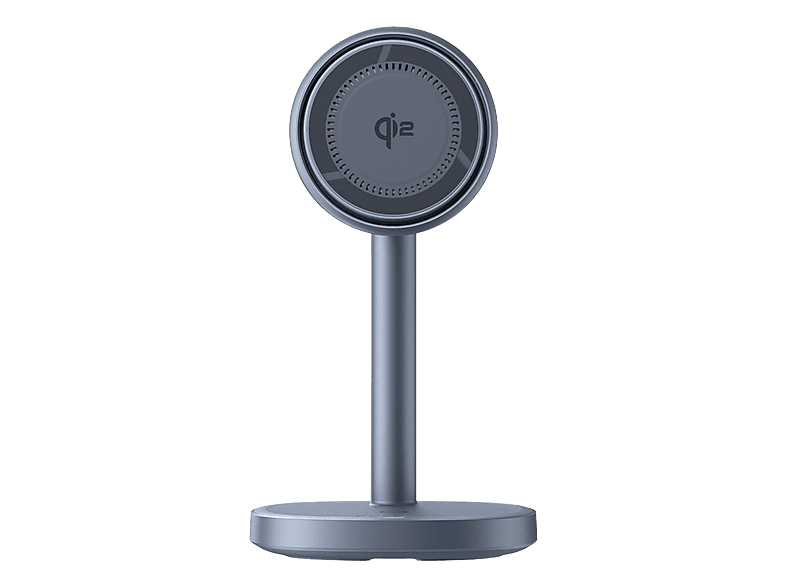 Base de carga - Baseus Orbit 2 Pro, 20W, Universal, Doble inalámbrica Qi2, Carga rápida, Sistema refrigeración inteligente, Gris Space