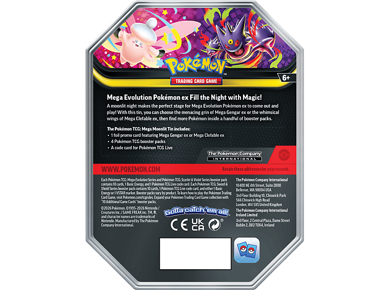 POKEMON (UE) Mega Moonlit ex Tin Trading cards | MediaMarkt