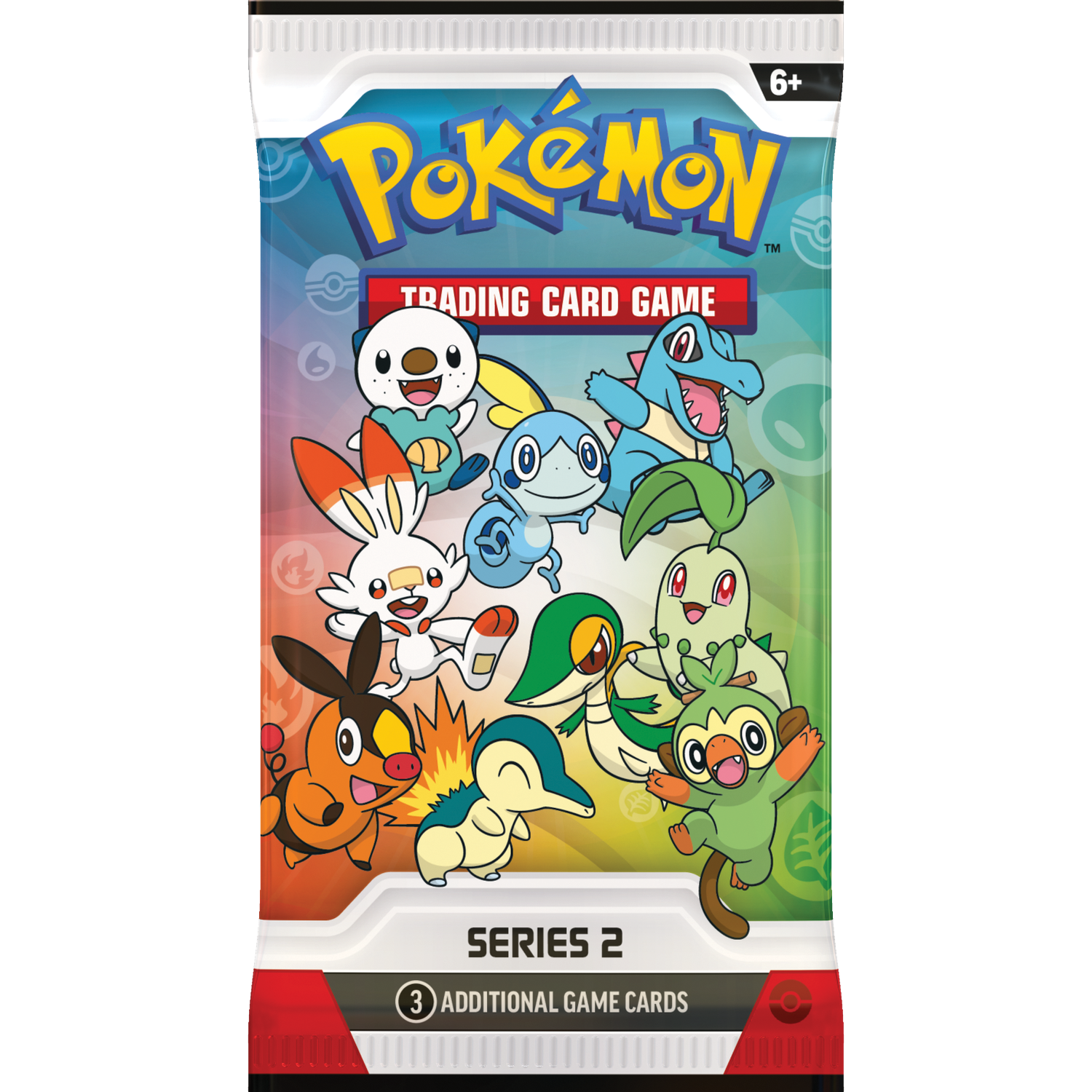 Pokemon card pack featuring multiple colorful characters.