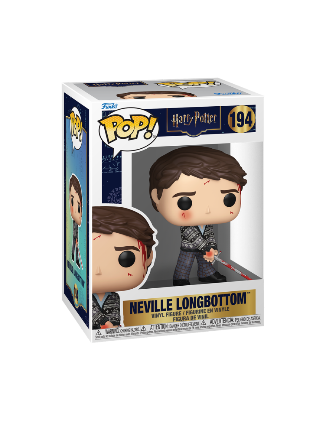 Figura Funko Pop! de Neville Longbottom de Harry Potter en caja.