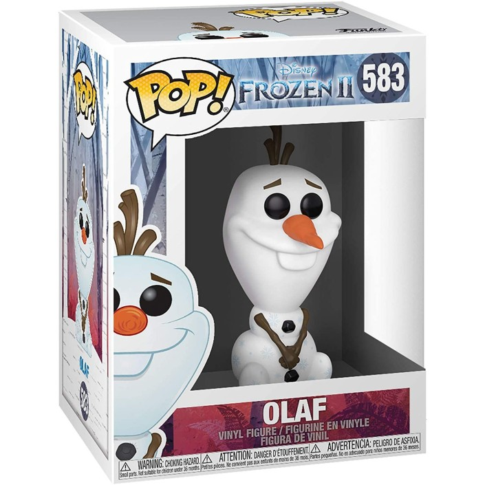 Figura Funko Pop de Olaf de Disney's Frozen II en su caja.