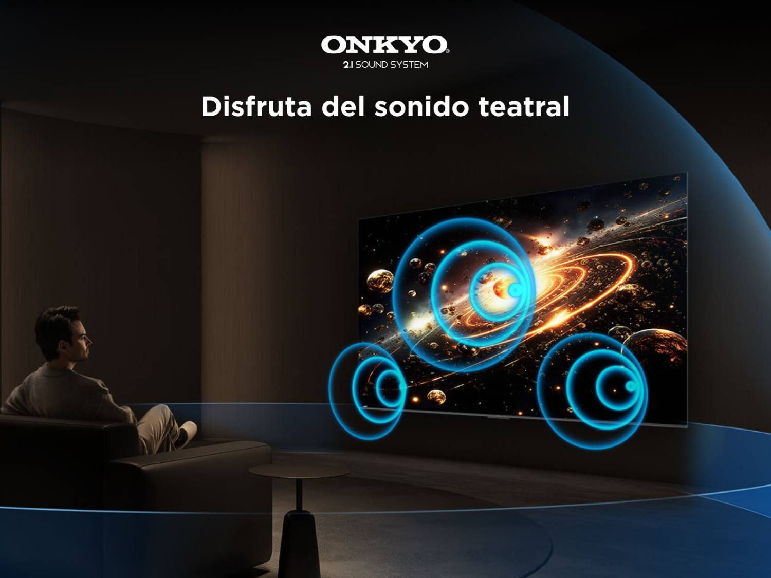 ONKYO 2.1 SOUND SYSTEM. Disfruta del sonido teatral