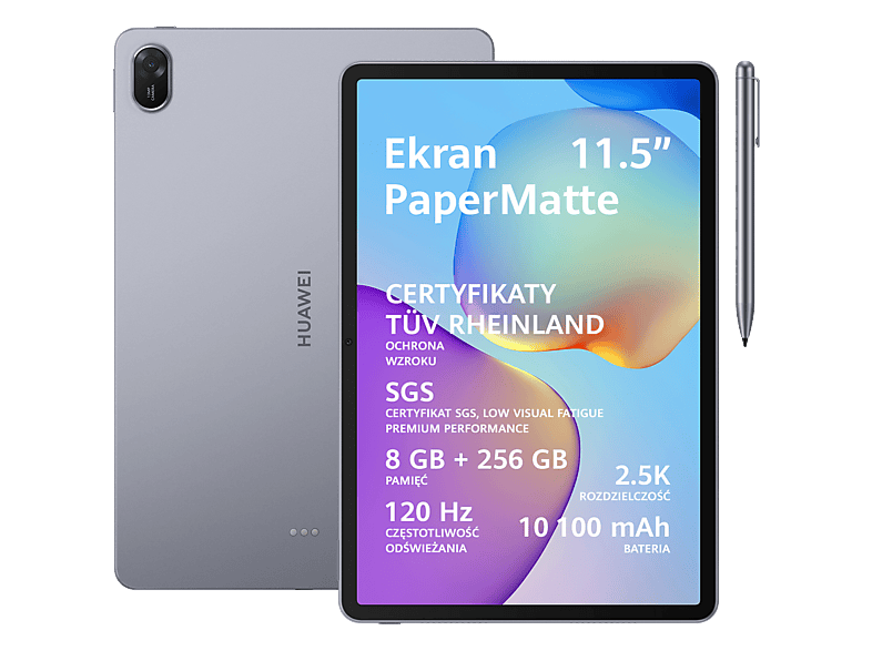 Tablet HUAWEI MatePad 11.5 2025 PaperMatte Edition Wi-Fi 8GB 256GB Szary + rysik M-Pen Lite