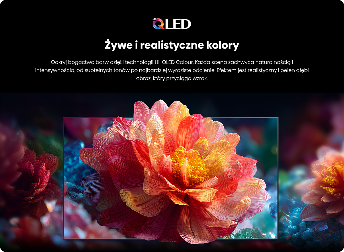 Czerwono-pomarańczowa główka kwiatu z drobnymi liniami, wyświetlona na ciemnym tle.
