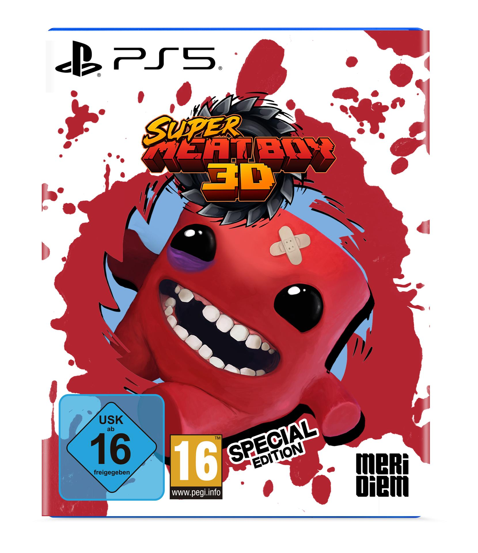 Das Cover zeigt eine rote Figur mit einem Verband auf der Stirn, PS5-Logo, USK-Siegel und Spieltitel.