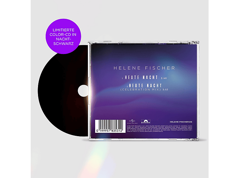 Helene Fischer | Heute Nacht (Ltd CDS in Nachtschwarz) - (5 Zoll