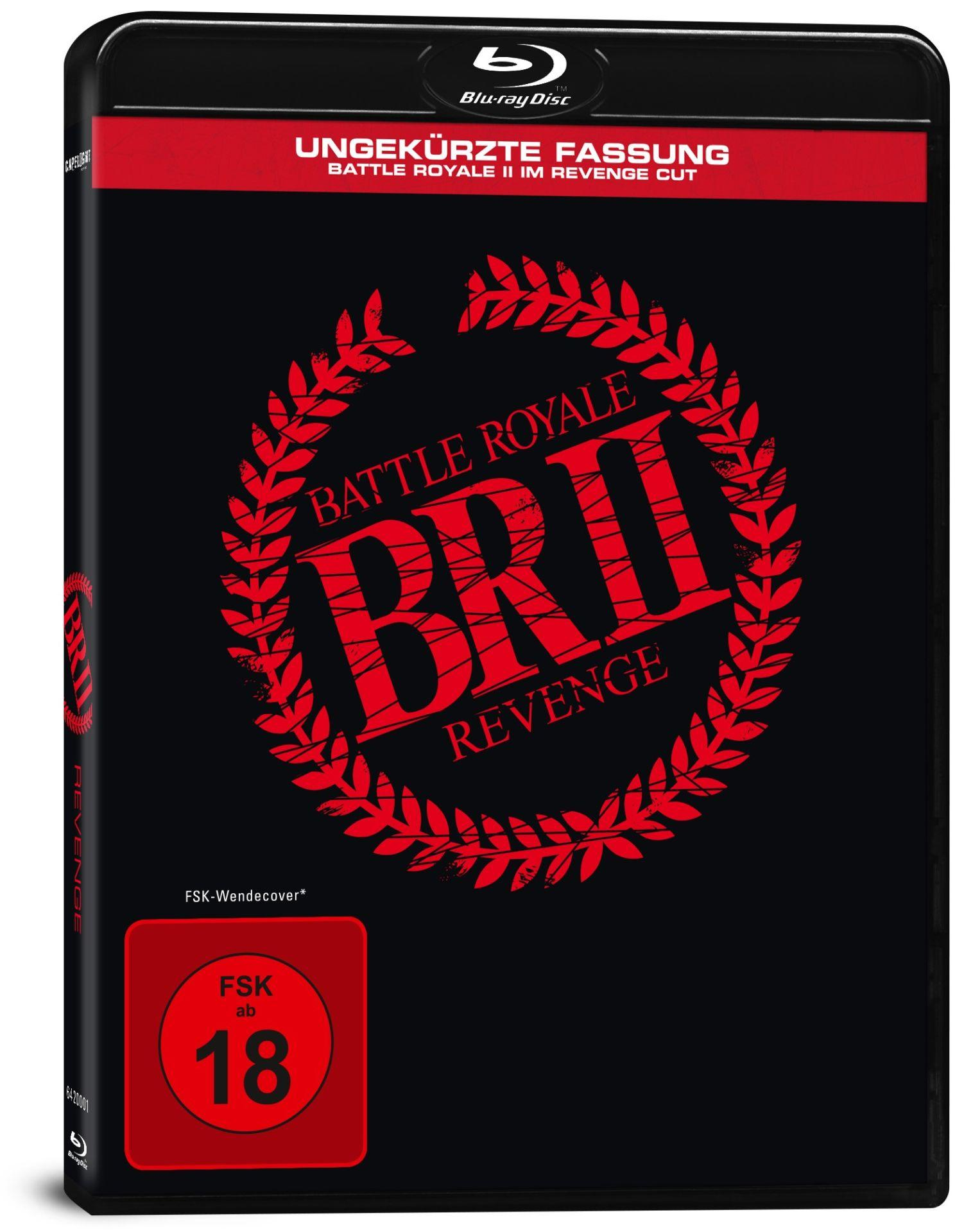 Blu-ray Hülle für Battle Royale II, ungekürzte Fassung, FSK 18.