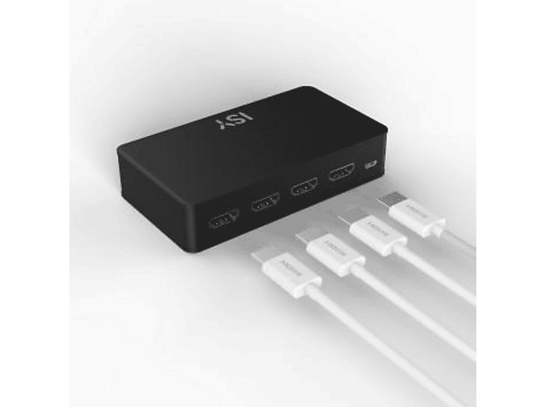 ISY IHD-9036 4K HDMI Umschalter, 3xHDMI, mit Fernbedienung, Schwarz — Foto 3 von 3