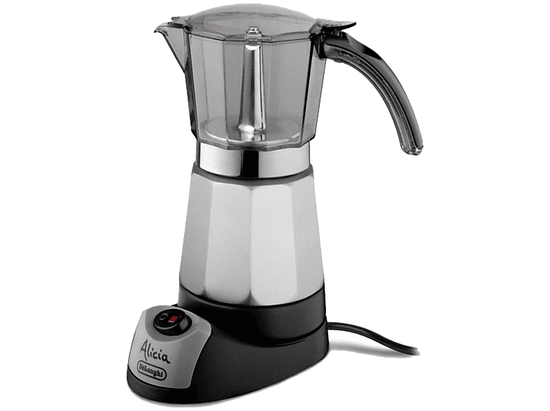 Cafetera tradicional - De'Longhi EMK9 ALICIA, Hasta 9 tazas, Apagado automático, Transparente