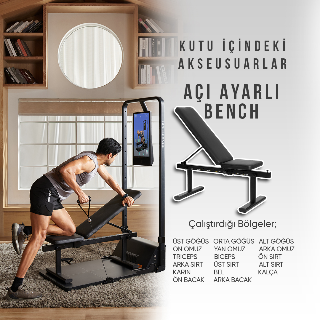 SPEEDIANCE GYM MONSTER2S②ベンチ SPEEDIANCE Gym Monster 2 Works Plus (Cihaz ve Açı Ayarlı Bench