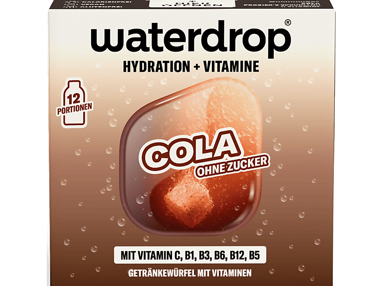 waterdrop Getränkewürfel 12 Stück, Cola