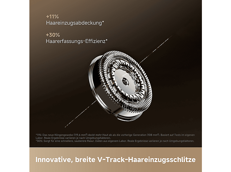 movA R3000 Reise Rasierer mit 3-Klingen (Akkubetrieb, Silber, V-Track-Foliensystem) — Foto 2 von 5