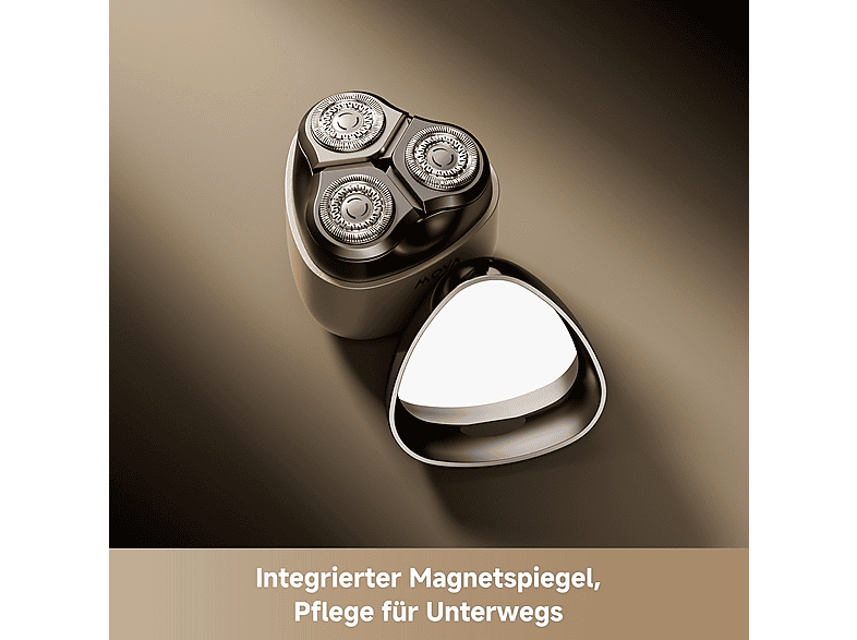 movA R3000 Reise Rasierer mit 3-Klingen (Akkubetrieb, Silber, V-Track-Foliensystem) — Foto 5 von 5