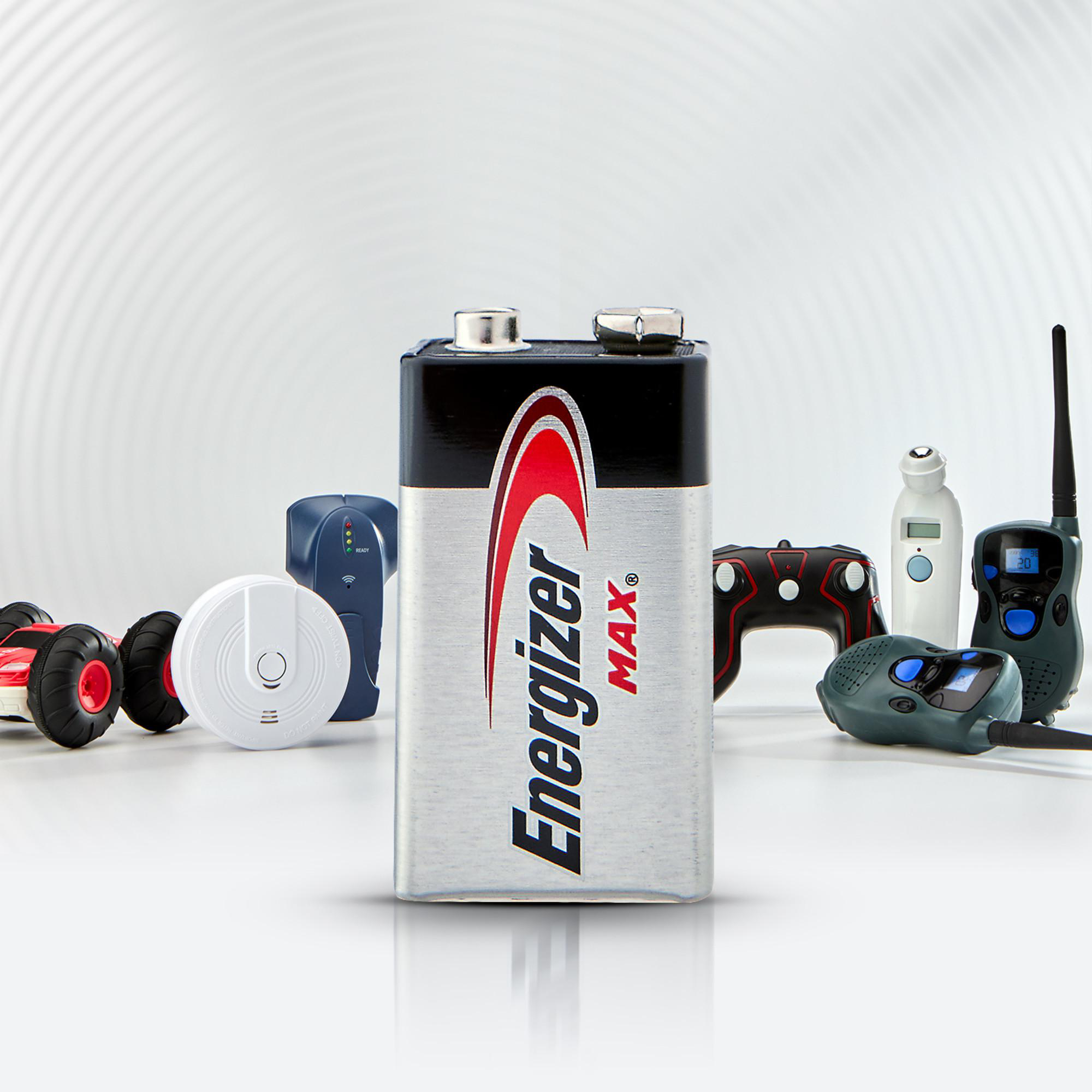 Energizer Max Batterie mit Spielzeug und Geräten