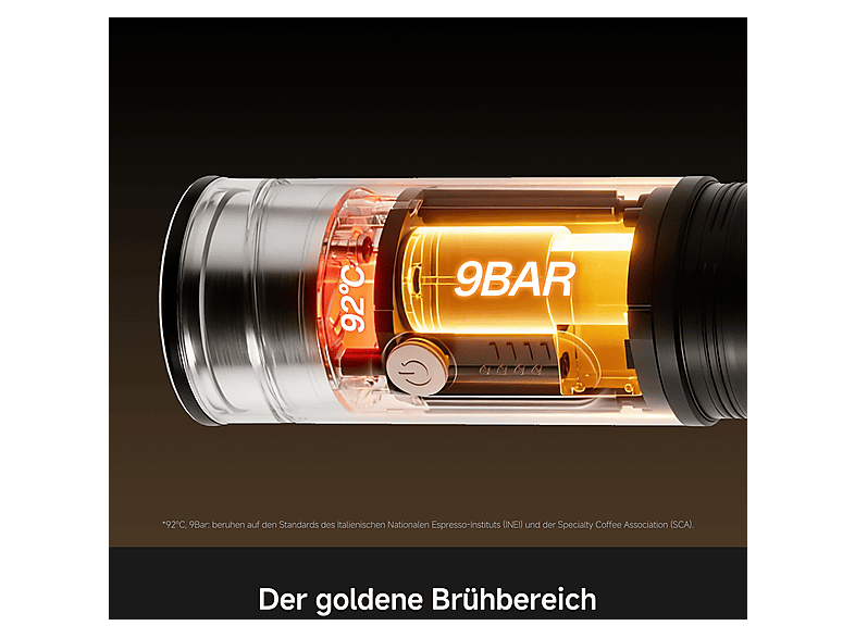 movA GoBrew T30, tragbar, mobil, Tragbare Espressomaschine Schwarz — Foto 4 von 5