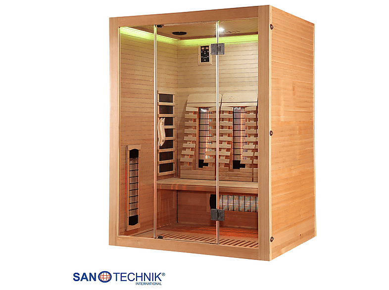 Sanotechnik J20150 OPEN Infrarotkabine 3 Personen 150x120x200 cm (2385 Watt) — Foto 3 von 5
