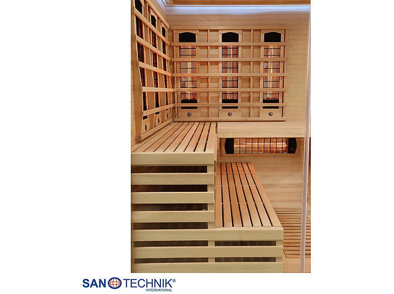 Sanotechnik J21150 Deluxe Infrarotkabine 3-4 Personen 150x150x200 cm (2580 Watt) — Foto 5 von 5