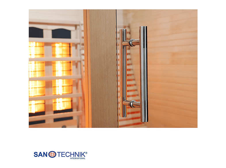 Sanotechnik J40150 Oslo Infrarotkabine 2 Personen 150x150x200cm (2660 Watt) — Foto 3 von 5