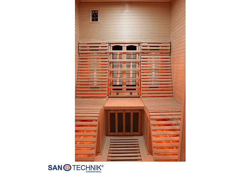 Sanotechnik J40150 Oslo Infrarotkabine 2 Personen 150x150x200cm (2660 Watt) — Foto 4 von 5