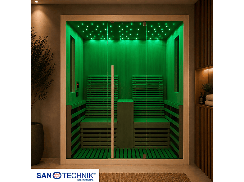 Sanotechnik F101080 Carbon 2 Infrarotkabine (3100 Watt)