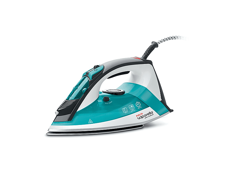 FERRO A VAPORE POLTI Vaporella Quick & Comfort QC120, Potenza massima 2200 W, Colpo di vapore 180 g/min, Vapore continuo fino a 30 Serbatorio acqua 300 ml, Sistema anticalcare integrato, Piastra in Acciaio inossidabile