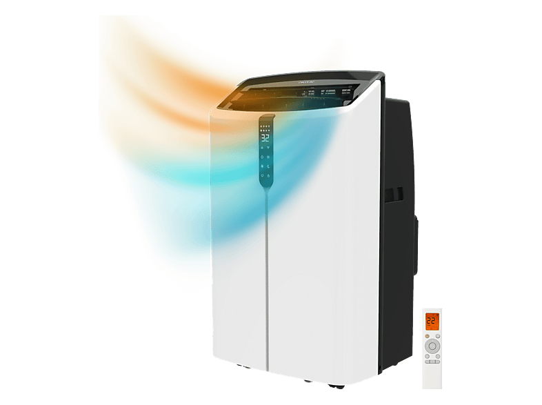 Aire acondicionado portátil - Cecotec ForceClima 12600 Nux Heating, 12000 BTU, Bomba de calor, 5 modos, 28-30 m², Deshumidificación 28 L/d, Blanco
