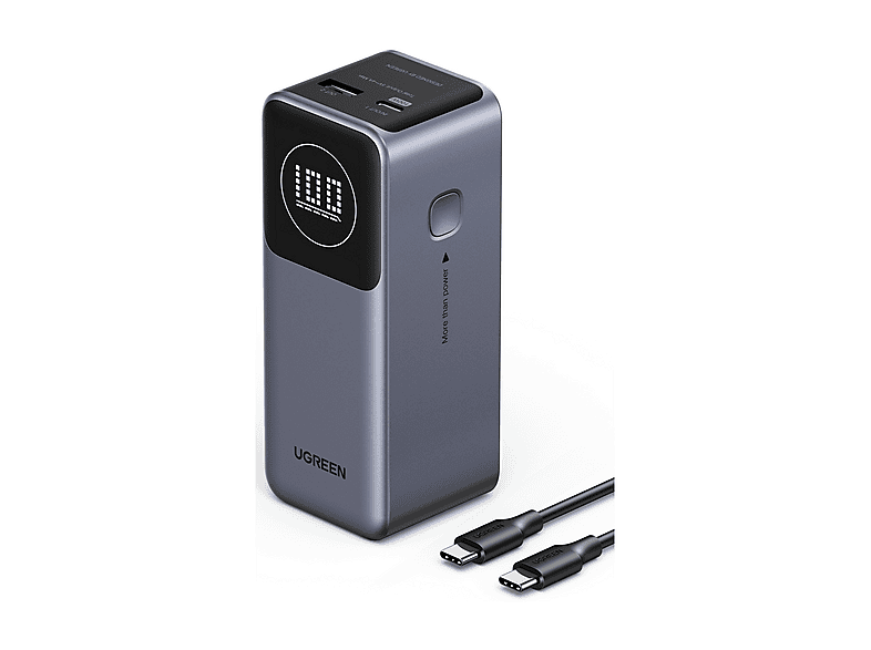 Power Bank UGREEN Powerbank fast charging 12000 mAh 100W 12.000 mAh, Nero