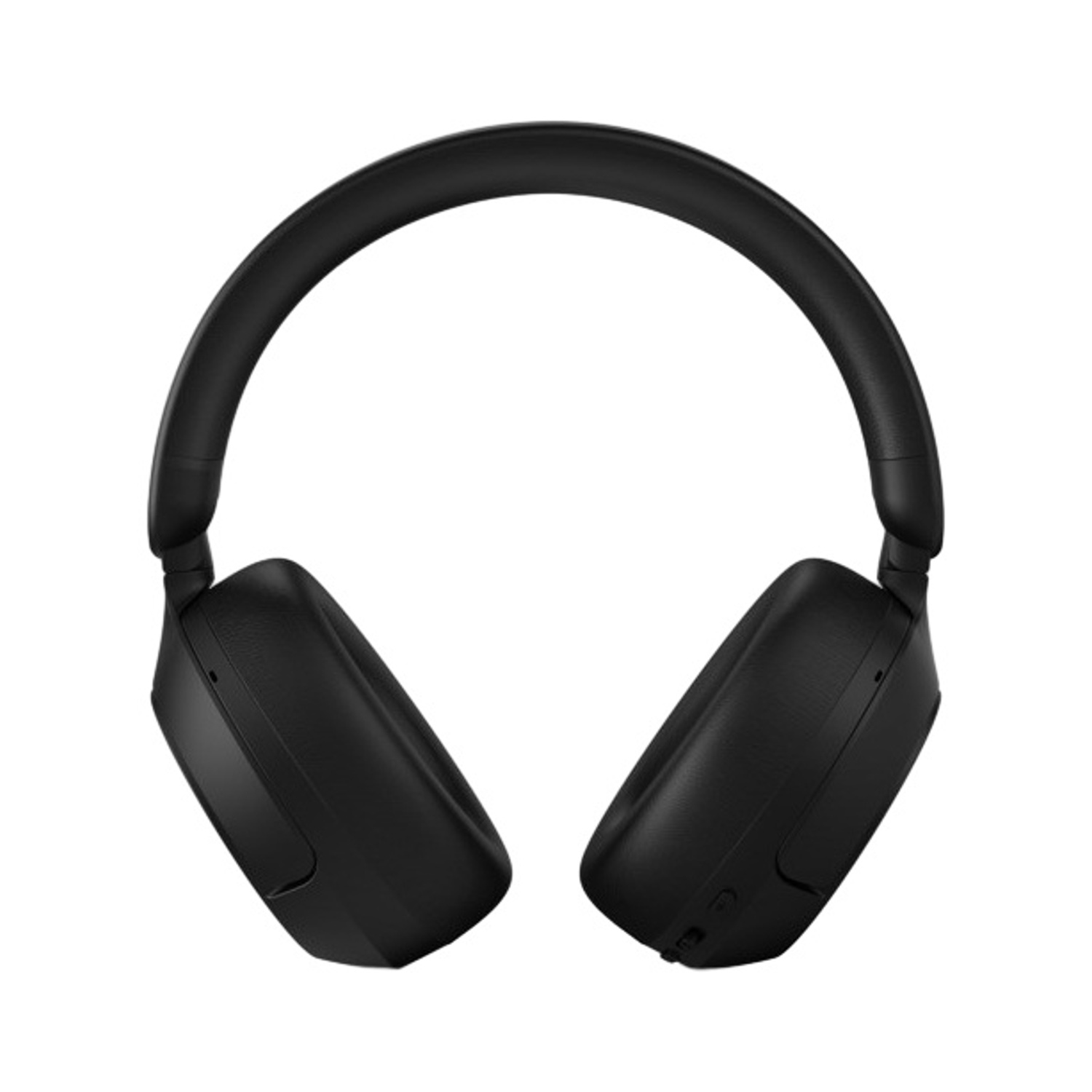 Cuffie nere over-ear con archetto e padiglioni imbottiti.
