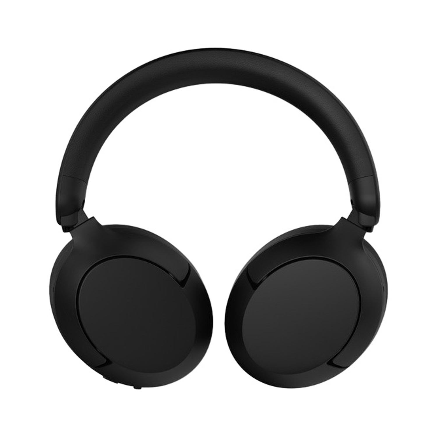 Cuffie nere over-ear con archetto imbottito e padiglioni rotondi.