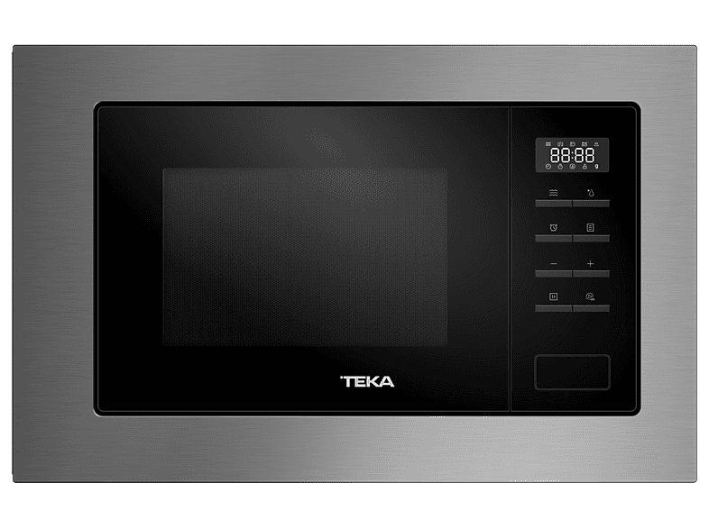Microondas con grill integrable - Teka MSEG 620 BK-SS, 1250 W, 5 niveles de potencia, 20 l, Acero inoxidable antihuellas