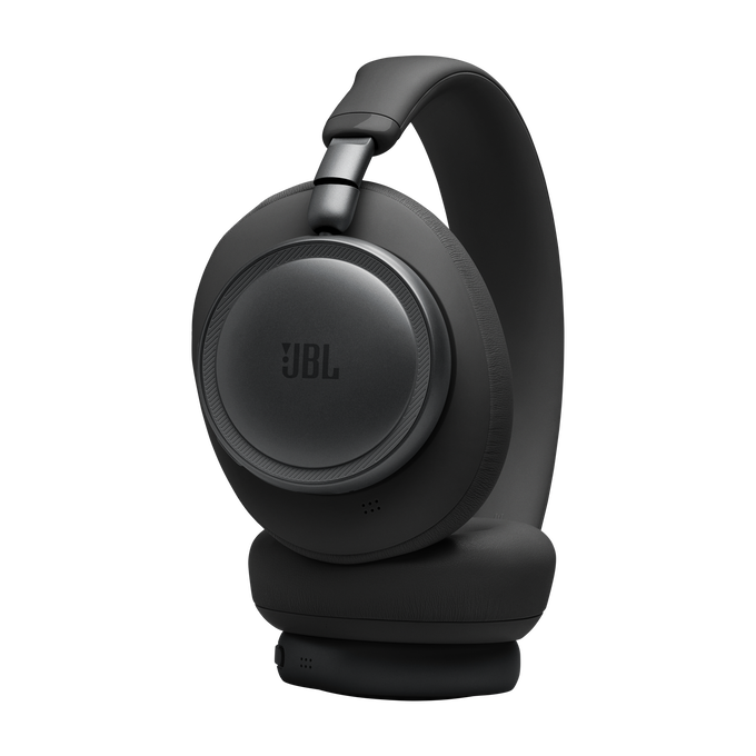 Auriculares JBL negros con diadema y almohadillas acolchadas.