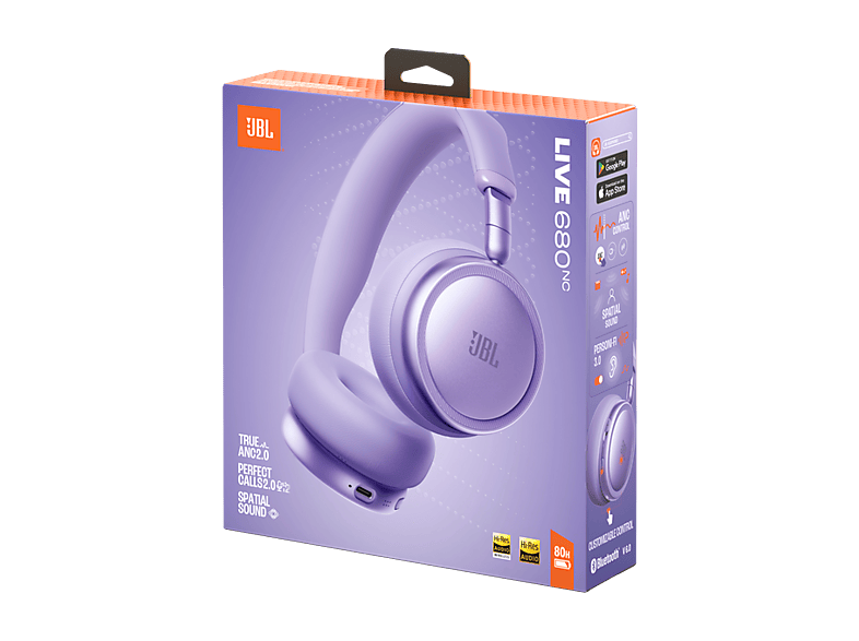 Auriculares inalámbricos - JBL LIVE 680 NC, Supraaurales