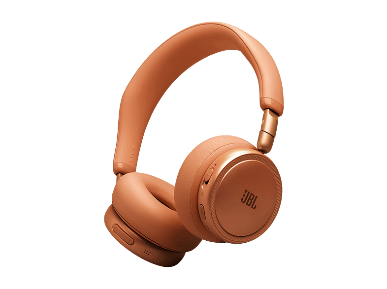 Auriculares inalámbricos - JBL LIVE 680 NC, Supraaurales, Diadema, Bluetooth, Cancelación activa de ruido (ANC), Autonomía 80 h, Naranja