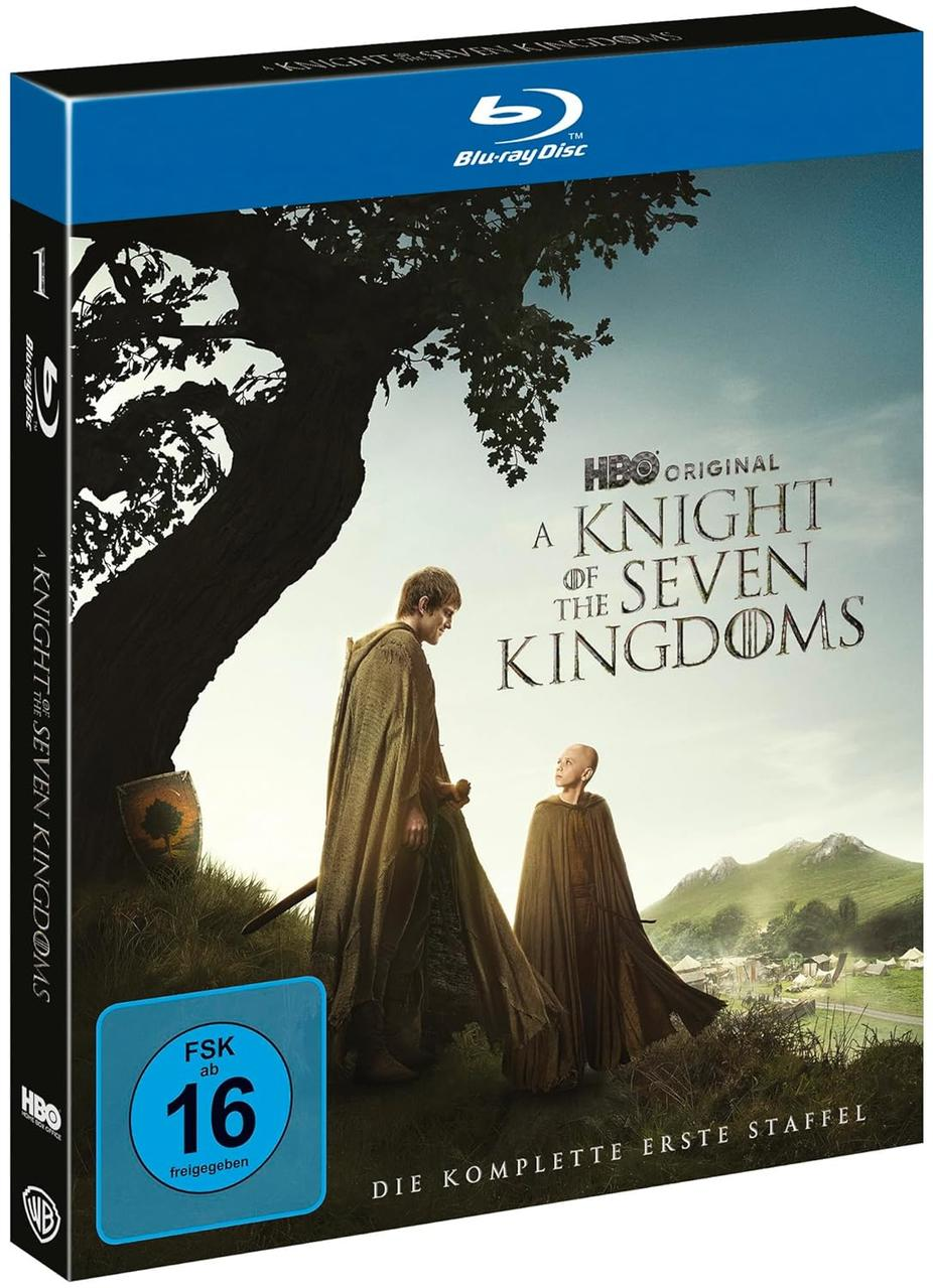 Cover einer Blu-ray Disc mit zwei Rittern unter einem Baum. FSK 16.