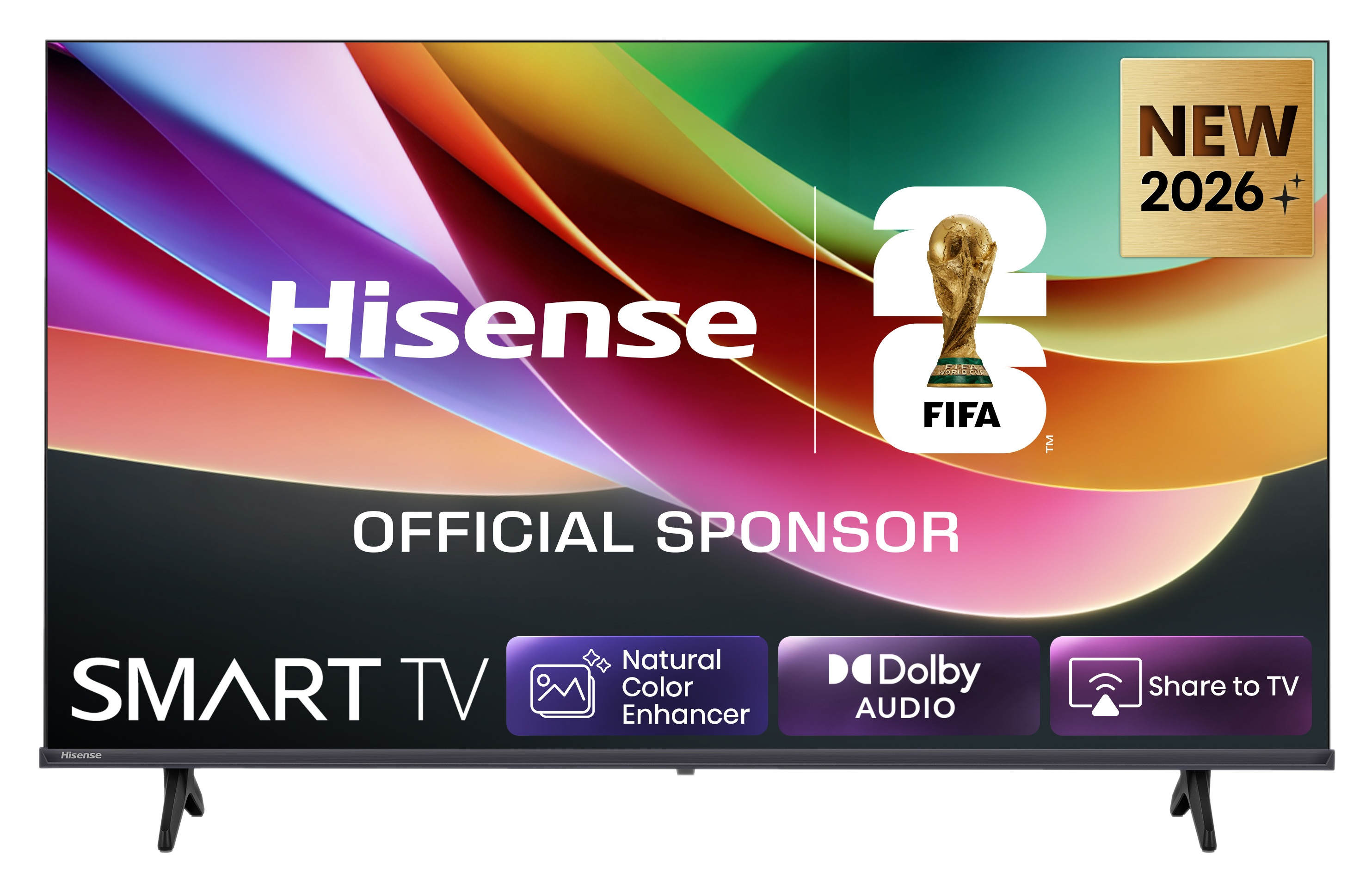 Hisense Smart TV, oficjalny sponsor FIFA 2026, z Dolby Audio.