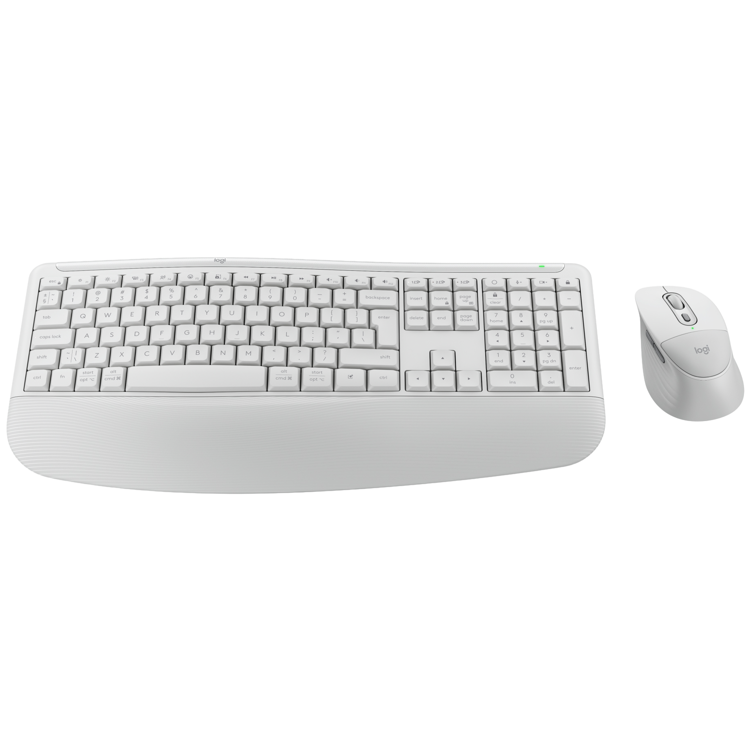 Logitech Signature Comfort Plus Combo Mk880 Draadloos Toetsenbord En Muis Off White