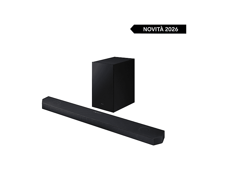 SAMSUNG Soundbar HW-Q600H/XC, Audio 3.1.2 canali, potenza 320W, Voice Enhance Mode, Bluetooth 5.3, Q-Symphony, Wireless Dolby Atmos, 2026