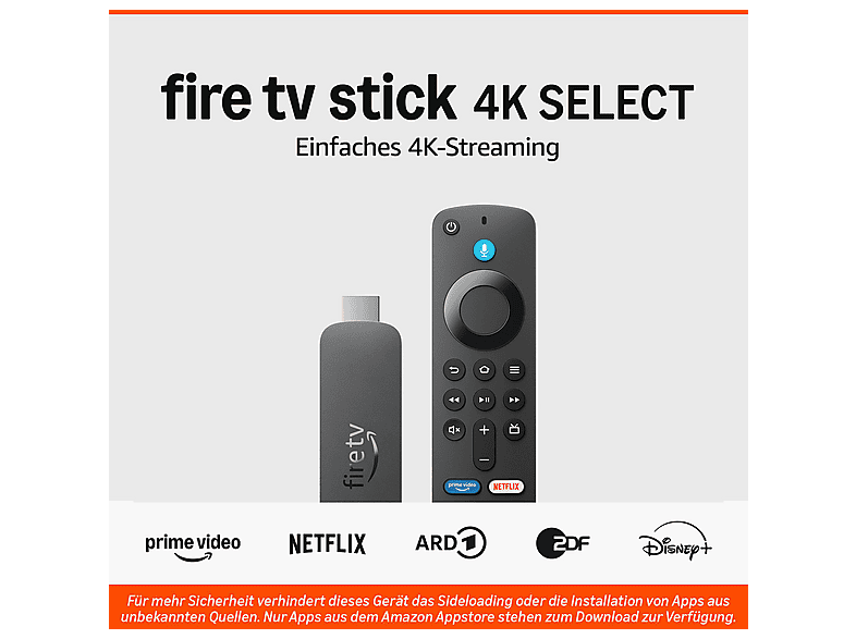 Amazon Fire TV Stick 4K Select (neueste Generation), beginne mit dem Streamen in 4K, Hunderttausenden von Filmen und Serienfolgen sowie kostenlosem Live-TV; Streaming Stick — Foto 2 von 5