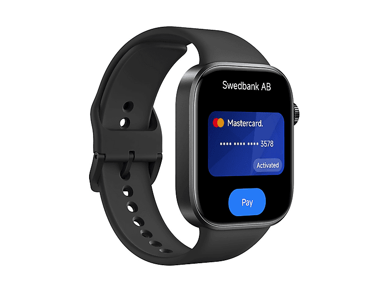 SPORTWATCH XIAOMI REDMI Watch 6 NFC , Durata batteria 504 h, Scocca in Alluminio (lega di alluminio ad alta resistenza), Touchscreen, Compatibile con iOS, Android, Obsidian Black
