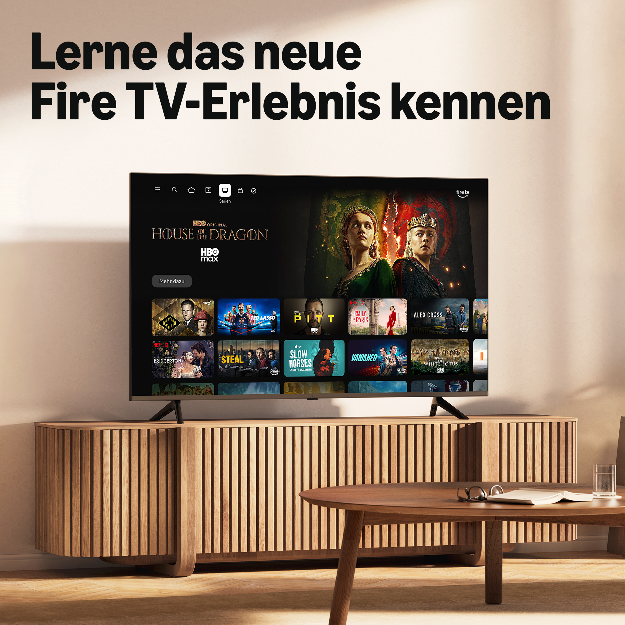Ein Fernseher zeigt 